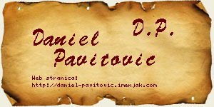 Daniel Pavitović vizit kartica
